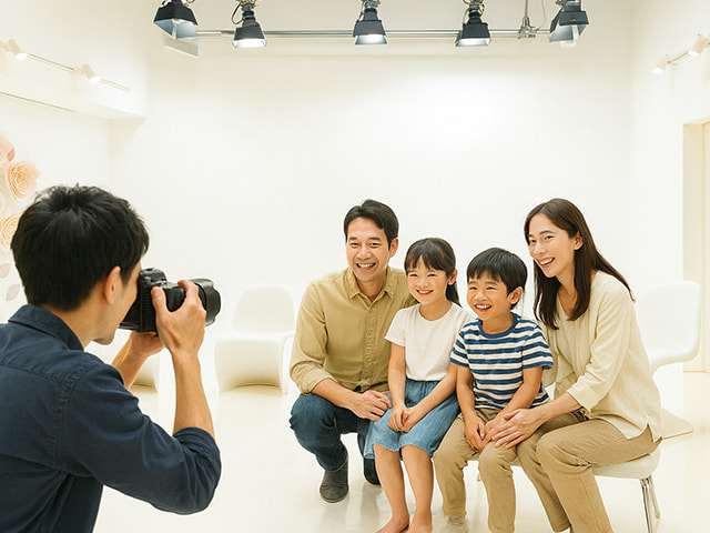 家族で楽しめる撮影体験